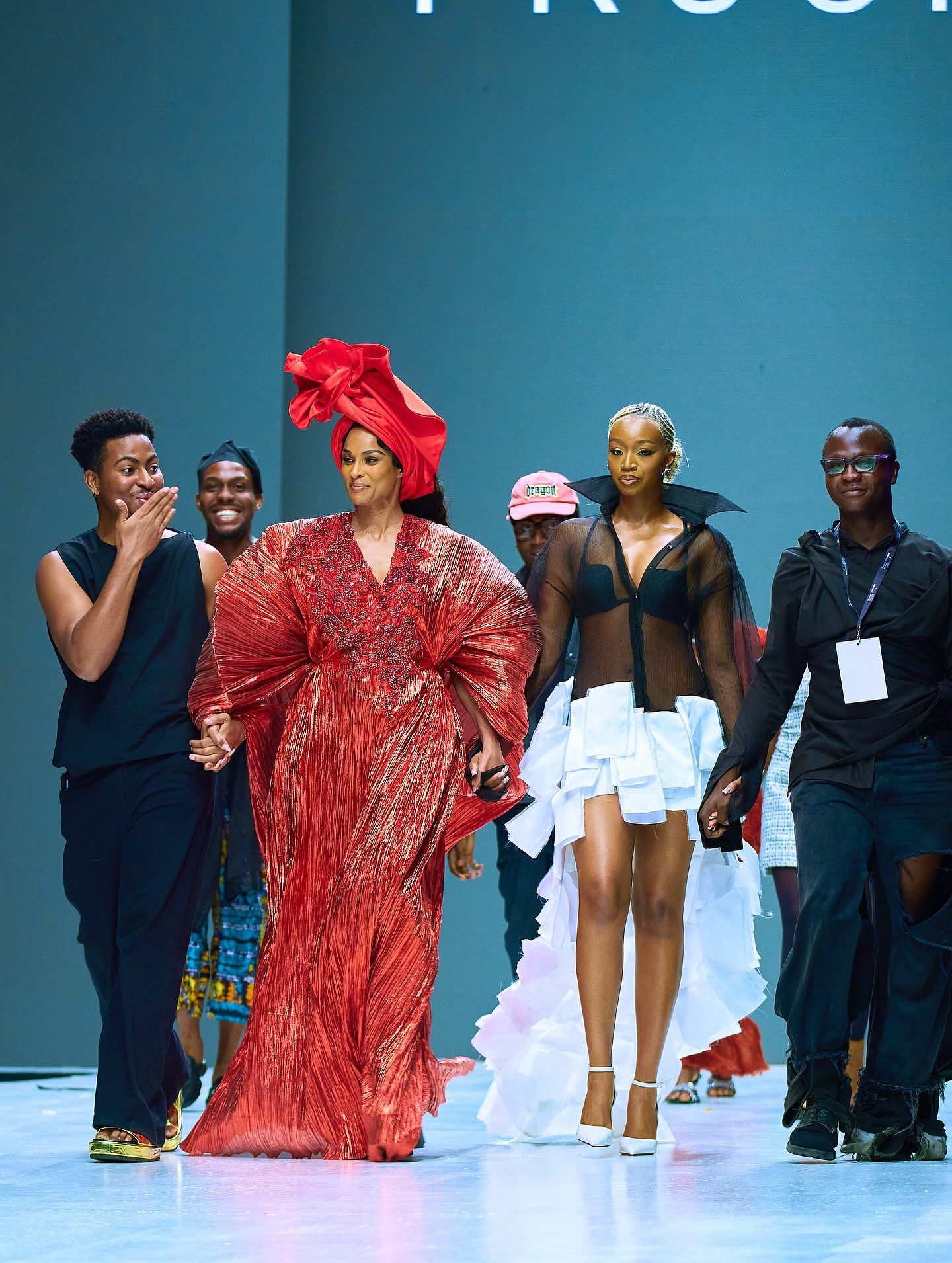 Ciara Ignites Lagos Fashion Week with a Daring Fruché Finale